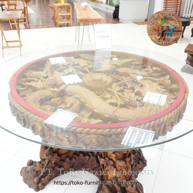 Teak Wood Dragon Carving Antiques for Dragon Wood Year