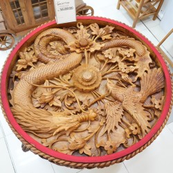 Ukiran: Ukiran Meja Naga di buat dari kayu jati (gambar 20 dari 28).