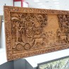 Ukiran: Ukiran Dinding Pandawa di buat dari kayu jati (gambar 12 dari 59).