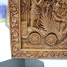 Ukiran: Ukiran Dinding Pandawa di buat dari kayu jati (gambar 18 dari 59).
