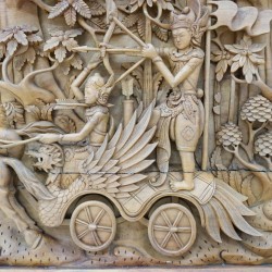 Art: Pandawa Wall Carving made of teakwood (image 26 of 59).