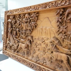 Art: Pandawa Wall Carving made of teakwood (image 2 of 59).