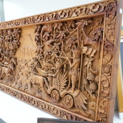 Art: Pandawa Wall Carving made of teakwood (image 4 of 59).