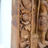 Ukiran: Ukiran Dinding Pandawa di buat dari kayu jati (gambar 56 dari 59).