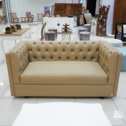 Living Room - Chairs: Sofa Chesterfield made of leather, sponge (image 5 of 16).