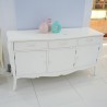 Living Room - Credenza: Cupboard White 3 Drawers made of plywood (image 4 of 27).