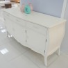 Living Room - Credenza: Cupboard White 3 Drawers made of plywood (image 2 of 27).
