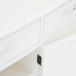 Living Room - Credenza: Cupboard White 3 Drawers made of plywood (image 21 of 27).