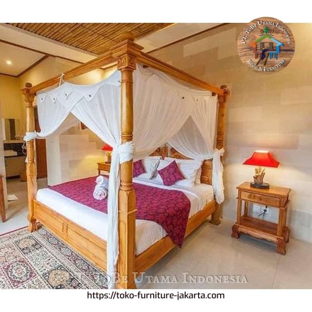 Bedroom - Beds: Bedroom Java Style made of teakwood (image 1 of 1).