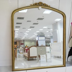 Living Room: Cleopatra Luxury Gold Mirror (image 2 of 8).