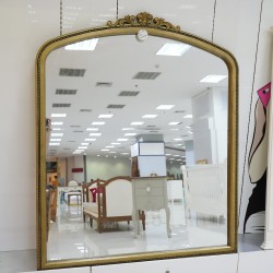 Living Room: Cleopatra Luxury Gold Mirror (image 1 of 8).