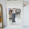 Ruang Keluarga: Kaca Cermin Klasik Cleopatra Putih (gambar 1 dari 5).