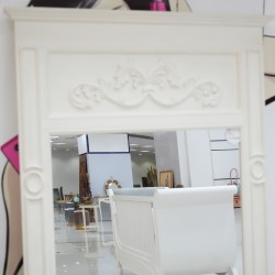 Living Room: White Cleopatra Classic Mirror Glass (image 3 of 5).