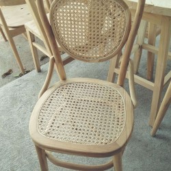 Living Room - Chairs: Rattan Chairs made of teakwood (image 2 of 9).