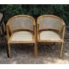 Living Room - Chairs: Rattan Chairs made of teakwood (image 4 of 9).