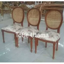 Living Room - Chairs: Rattan Chairs made of teakwood (image 5 of 9).