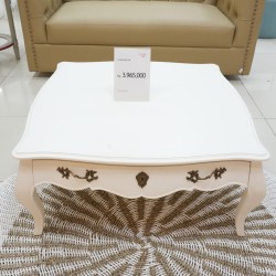 White Coffee Table with Drawers
