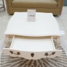Living Room: White Coffee Table with Drawers (image 8 of 15).