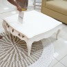 Living Room: White Coffee Table with Drawers (image 12 of 15).