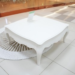 Living Room: White Coffee Table with Drawers (image 13 of 15).