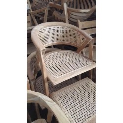 Living Room - Chairs: Rattan Chairs made of teakwood (image 7 of 9).