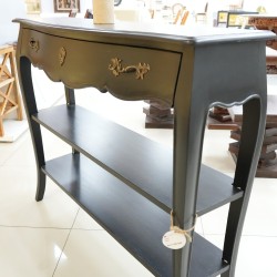 Living Room: Blue Antique Console Table (image 4 of 13).