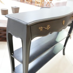 Living Room: Blue Antique Console Table (image 7 of 13).