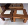 Ruang Keluarga - Meja Kecil: JCT Meja Marmer di buat dari kayu jati, kayu mahoni, marmer (gambar 1 dari 1).