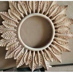 Accessories - Decoration: Mirror Leaves  Bidadari made of teakwood (image 1 of 1).