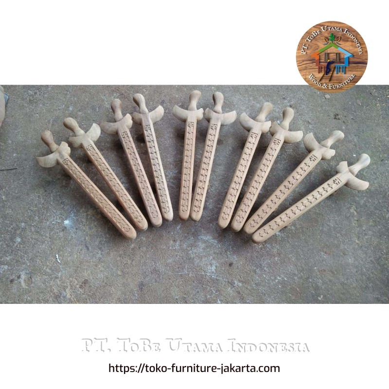 Building Materials: Door Handles Keris made of teakwood (image 1 of 1). Building Materials: Door Handles Keris made of teakwood (image 1 of 1).