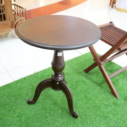 Living Room - Coffee Tables: Round Small Table of Betawi made of teakwood (image 4 of 15).