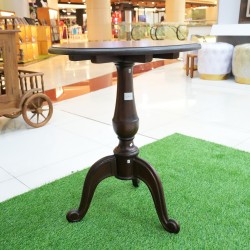 Living Room - Coffee Tables: Round Small Table of Betawi made of teakwood (image 6 of 15).