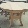 Ruang Makan - Meja Makan: ToBeU Meja Makan bundar di buat dari kayu jati, kayu mahoni (gambar 1 dari 1).