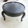 Living Room: Round Coffee Table with Large Tray (image 2 of 18).