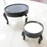 Living Room: Round Coffee Table with Large Tray (image 12 of 18).