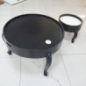 Living Room: Round Coffee Table with Large Tray (image 13 of 18).