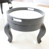 Living Room: Round Coffee Table with Small Tray (image 3 of 22).