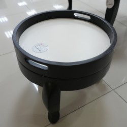 Living Room: Round Coffee Table with Small Tray (image 2 of 22).