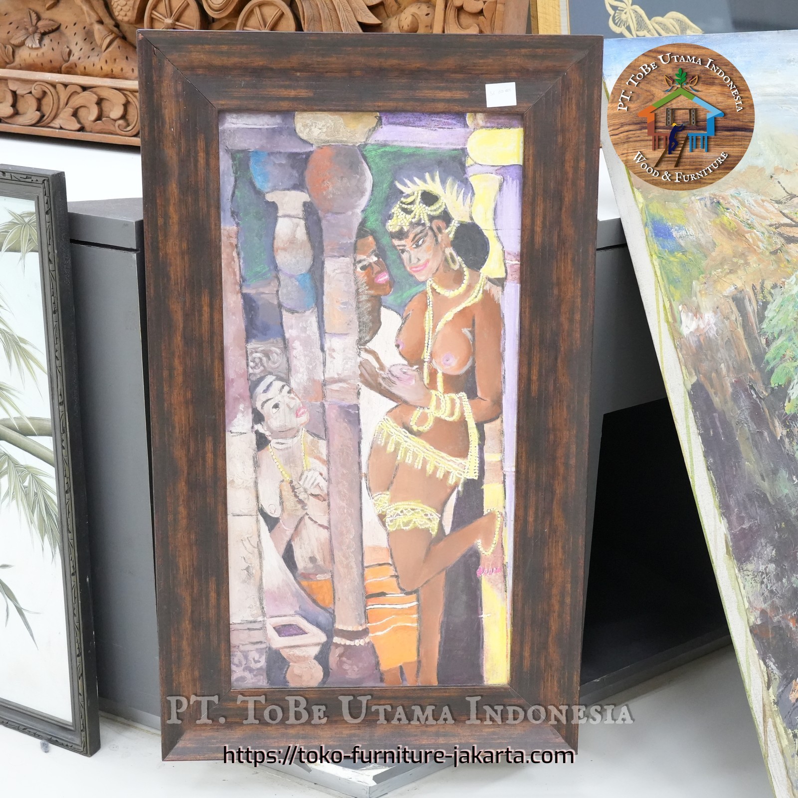 Accessories: Indiana Antique Canvas Painting (image 1 of 5).