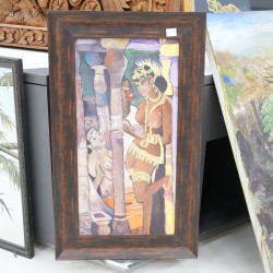 Accessories: Indiana Antique Canvas Painting (image 1 of 5).