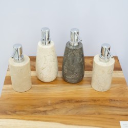 Aksesoris - Botol Sampo: Botol Shampo Marmer di buat dari marmer (gambar 1 dari 4).