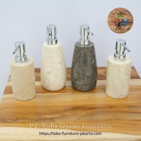 Accessories - Shampoo Bottles: Marble Shampo Bottle made of marble (image 1 of 4).