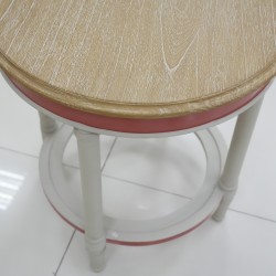 Living Room - Coffee Tables: Round Coffee Table with Glass made of mahogany wood, glass (image 13 of 15).