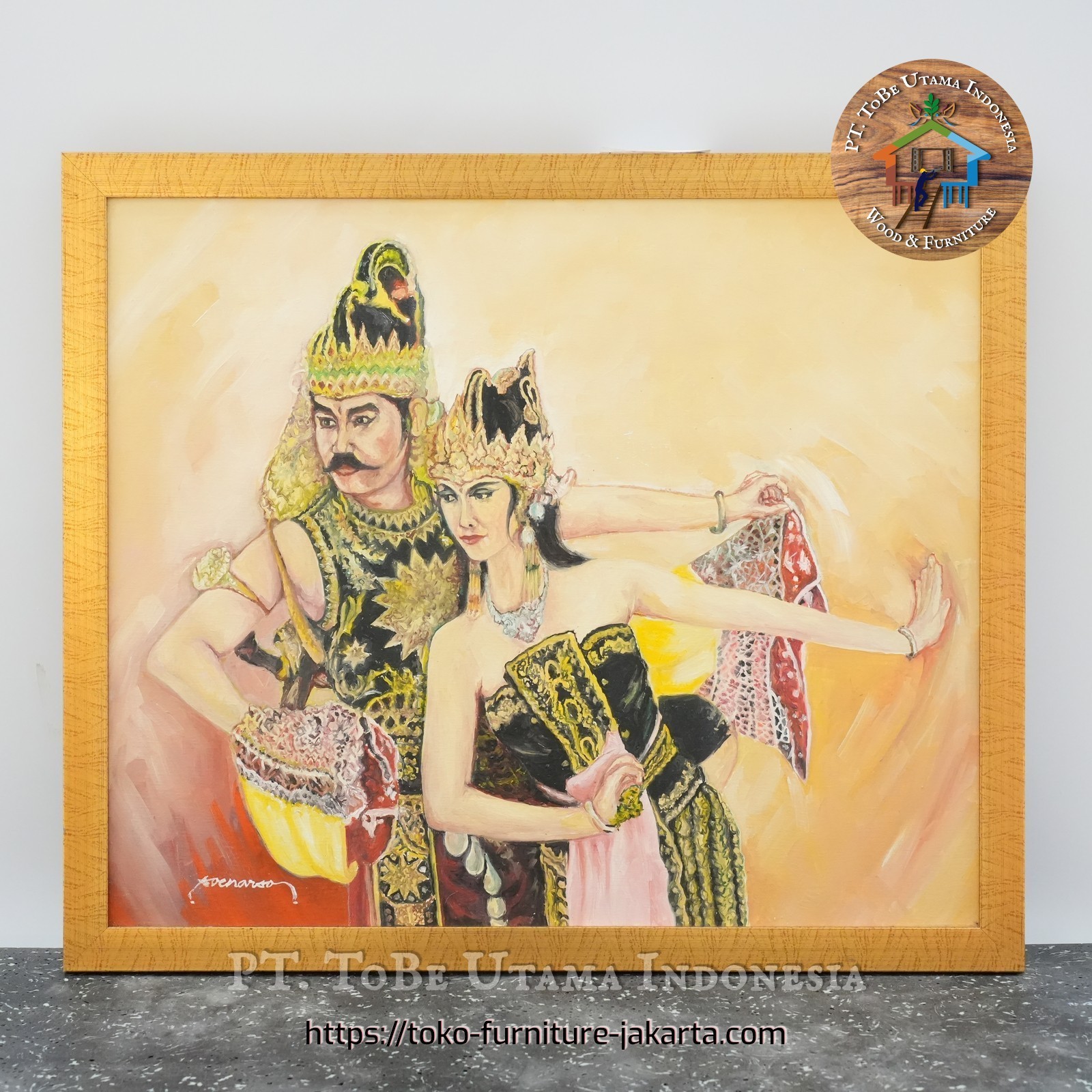 Aksesoris: Lukisan Rama & Sinta (gambar 1 dari 3).