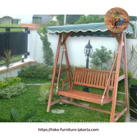 Garden - Swing: Swing Garden made of teakwood (image 1 of 1).