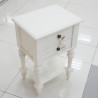 Bedroom: White Night Stand With two Drawers (image 7 of 19).