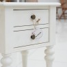 Bedroom: White Night Stand With two Drawers (image 8 of 19).