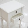 Bedroom: White Night Stand With two Drawers (image 11 of 19).