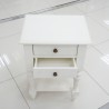 Bedroom: White Night Stand With two Drawers (image 12 of 19).