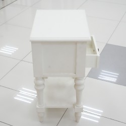 Bedroom: White Night Stand With two Drawers (image 13 of 19).